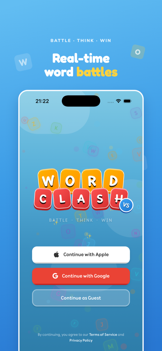 Real-time word battles